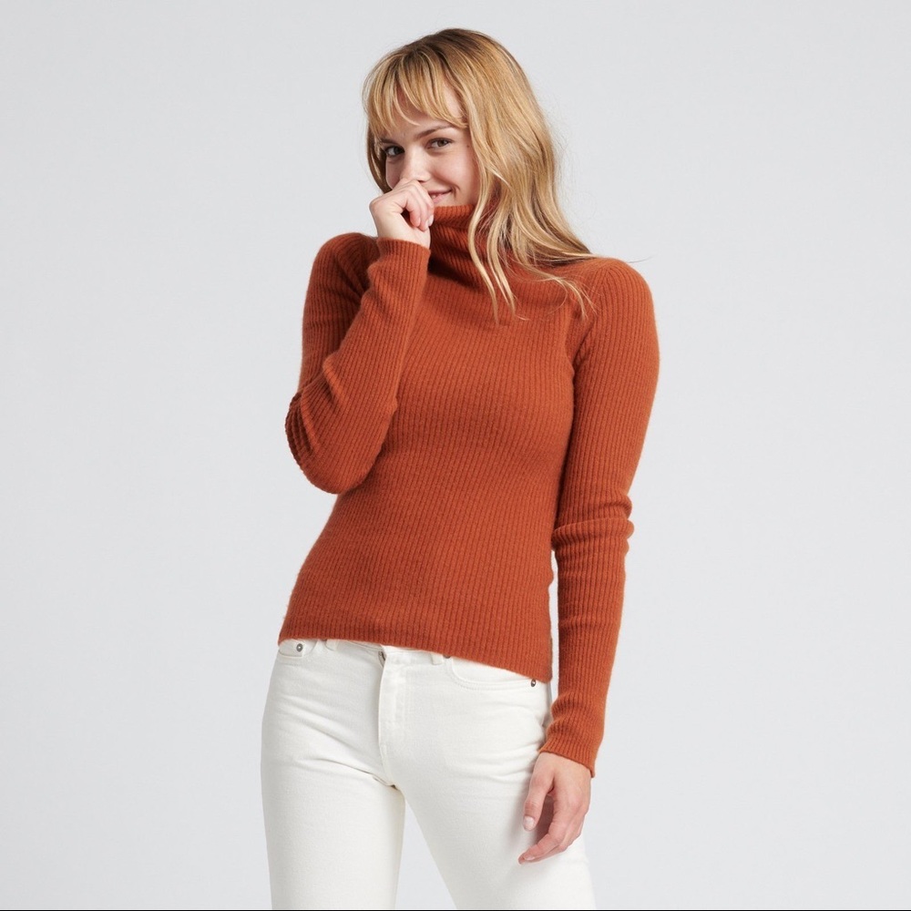 NAADAM Cashmere Ribbed Turtleneck